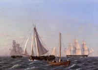 Christoffer Wilhelm Eckersberg - Sailing Ships